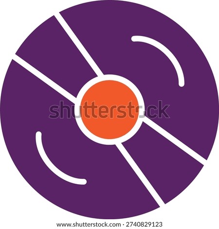 Compact Disc Vector Icon Design Illustration