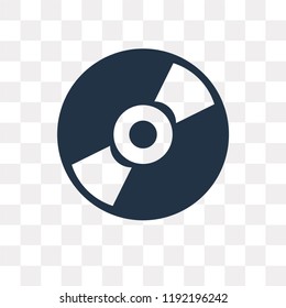 Compact disc vector icon isolated on transparent background, Compact disc transparency concept can be used web and mobile