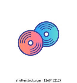Compact disc vector icon sign symbol