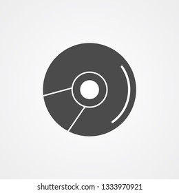 Compact disc vector icon sign symbol