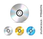 Compact disc. Vector illustration.