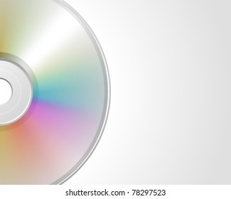 Ilustración vectorial de disco compacto. Eps 10.