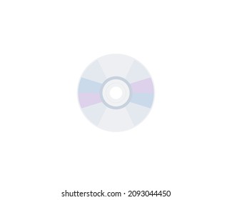 Compact disc vector isolated icon. Emoji illustration. CD vector emoticon