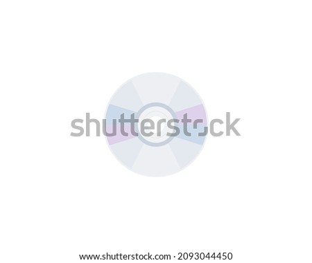 Compact disc vector isolated icon. Emoji illustration. CD vector emoticon