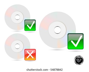 compact disc-vector