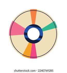 arte pop de disco compacto de los años 90