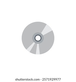 Compact disk CD icon flat vector design