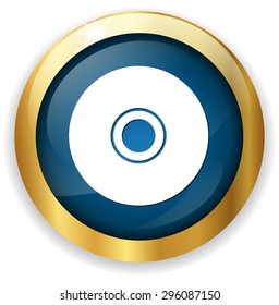 Compact disk icon. Cd or DVD symbol