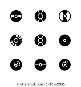 compact disk icon or logo isolated sign symbol vector illustration - Collection of high quality black style vector icons
