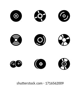 compact disk icon or logo isolated sign symbol vector illustration - Collection of high quality black style vector icons
