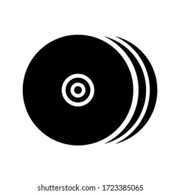 compact disk icon or logo isolated sign symbol vector illustration - high quality black style vector icons
