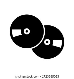compact disk icon or logo isolated sign symbol vector illustration - high quality black style vector icons
