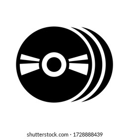 compact disk icon or logo isolated sign symbol vector illustration - high quality black style vector icons
