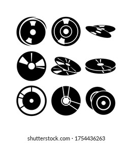 compact disk  icon or logo isolated sign symbol vector illustration - Collection of high quality black style vector icons
