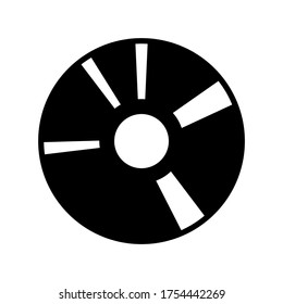 compact disk  icon or logo isolated sign symbol vector illustration - high quality black style vector icons

