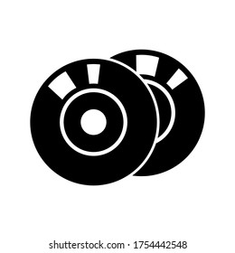 compact disk  icon or logo isolated sign symbol vector illustration - high quality black style vector icons