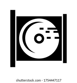 compact disk  icon or logo isolated sign symbol vector illustration - high quality black style vector icons
