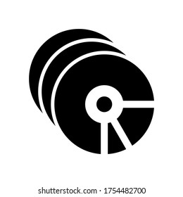 compact disk icon or logo isolated sign symbol vector illustration - high quality black style vector icons

