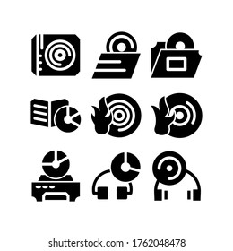 compact disk  icon or logo isolated sign symbol vector illustration - Collection of high quality black style vector icons
