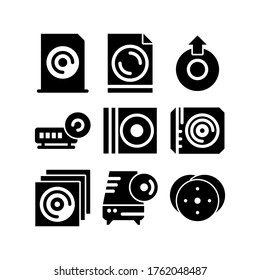 compact disk  icon or logo isolated sign symbol vector illustration - Collection of high quality black style vector icons
