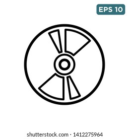 compact disk icon vector design template