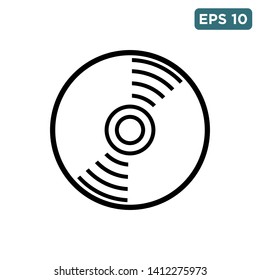 compact disk icon vector design template