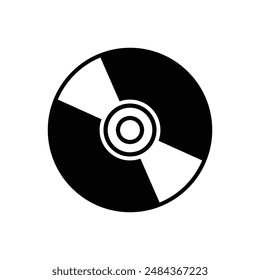compact disk icon vector design template simple and clean
