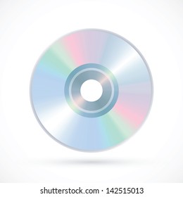 Compact disk icon. Vector illustration