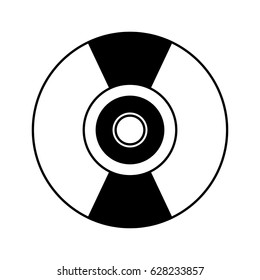 compact disk isolated icon