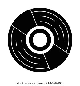 compact disk isolated icon
