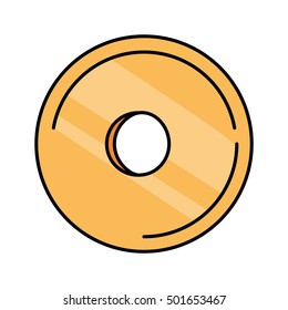 compact disk isolated icon vector illustration design