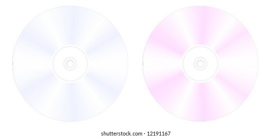 Compact disk isolated on white