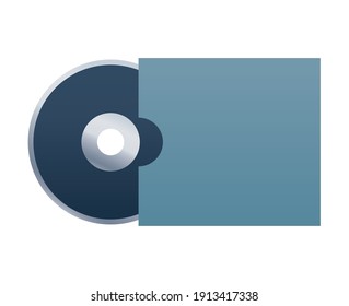 compact disk mockup branding element icon vector illustration design