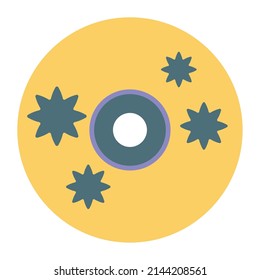 compact disk nineties style isolated icon