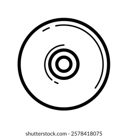 Compact Disk simple vector icon