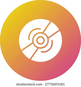 Compact Disk Vector Icon Design Illustration