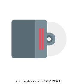 Compact Disk vector illustration icon in flat style about multimedia for any projects, use for website mobile app presentation