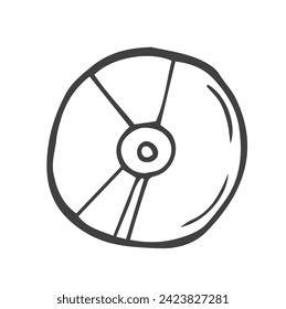 Compact disk vector illustration on white background