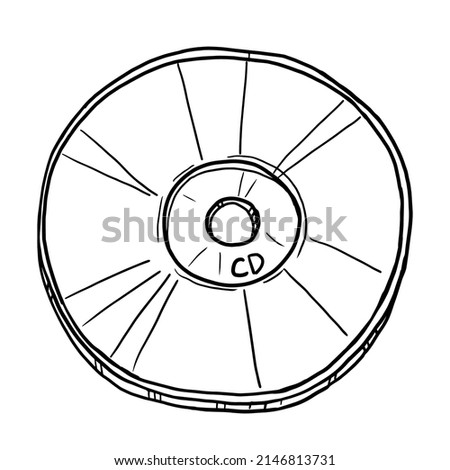 Compact disk vector illustration on white background