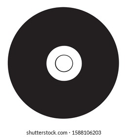 Compact disk vector. Logo illustration.