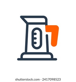 Compact Electric Kettle Vector Icon Illustration