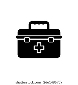 Compact first aid kit box for emergency medical supplies