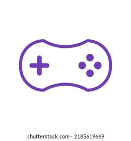Compact game controller. Gamepad. Vector.
