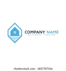diseño de la plantilla de logotipo para el hogar compacto