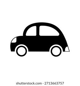 Compact a Icon Car Representando Movilidad Urbana, Transporte, y Viaje de Vehículo para Viajes, Servicios de Auto, y Seguridad Vial Ilustración vectorial Editable Aislada en
