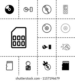Compact icon. collection of 13 compact filled and outline icons such as eyeshadow palette, disc flame, disc, cd. editable compact icons for web and mobile.