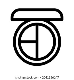 kompaktes Symbol oder Logo einzeln auf Zeichen, Vektorgrafik - qualitativ hochwertige Vektorsymbole mit schwarzem Hintergrund
