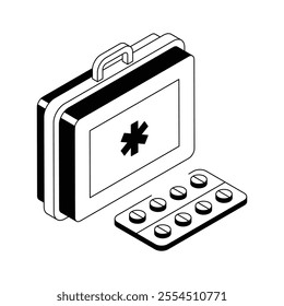 Compact medical kit for emergency situations and first aid