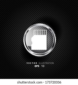 compact memory card icon