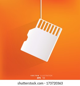 compact memory card icon